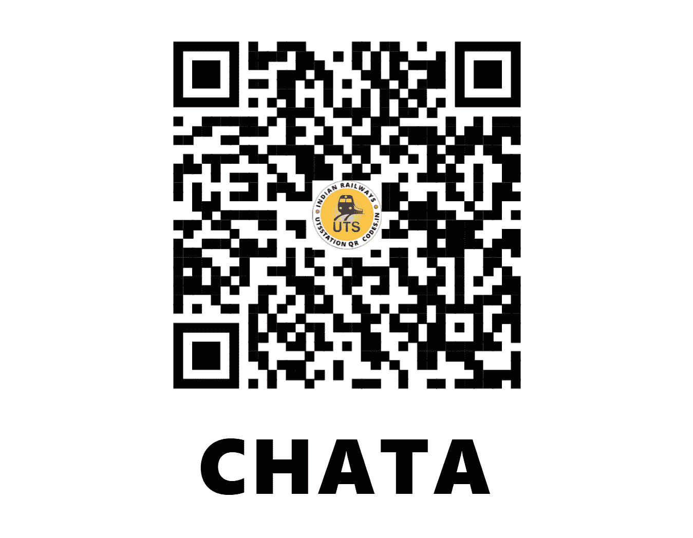 UTS QR Code for CHATA - CHJ - NC (UTTAR PRADESH)